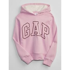 Gap Kids Logo Sherpa Hoodie Size small NWT